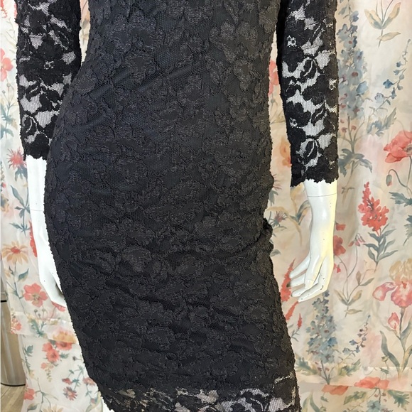 Vintage Molly Malloy Size S Black Sweetheart Cocktail Dress - Picture 5 of 12